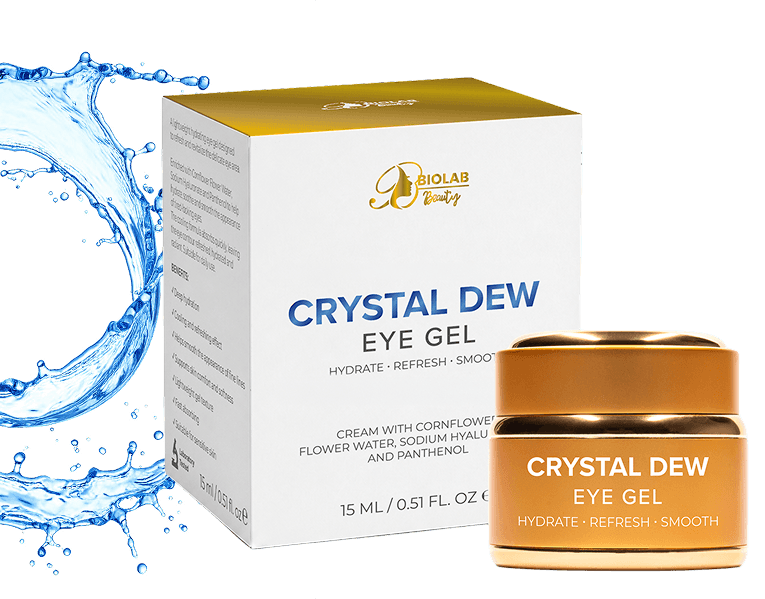 Crystal Dew Eye Gel – envase y tarro