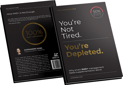 La portada del libro You're Not Tired. You're Depleted.